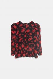 FLORAL PRINT BLOUSE at Zara